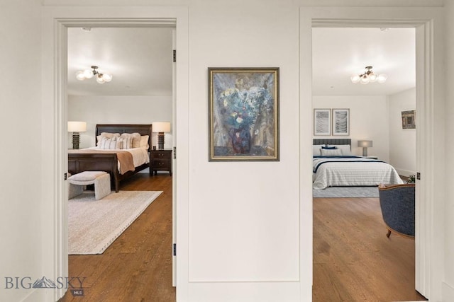 544 Grey Drake, Big Sky, MT 59716 - corridor with wood finished floors