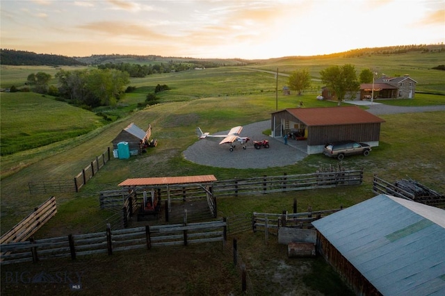 802 Deadmans Canyon Rd, Reed Point, MT 59069 - aerial view of sparsely populated area featuring a pastoral area