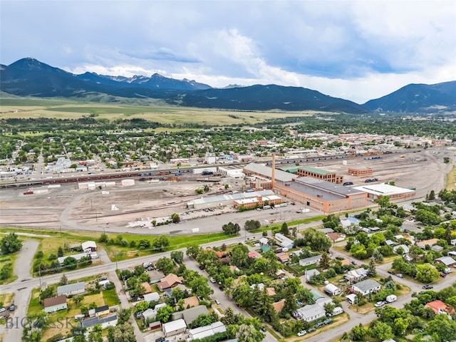 523 N I St, Livingston, MT 59047 - bird's eye view of a mountainous background