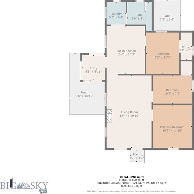 523 N I St, Livingston, MT 59047 - view of floor plan / room layout