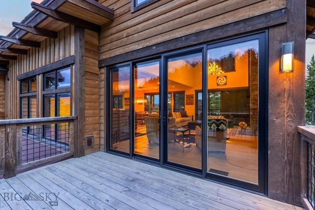 146 Outlook Trl, Big Sky, MT 59716 - view of wooden deck