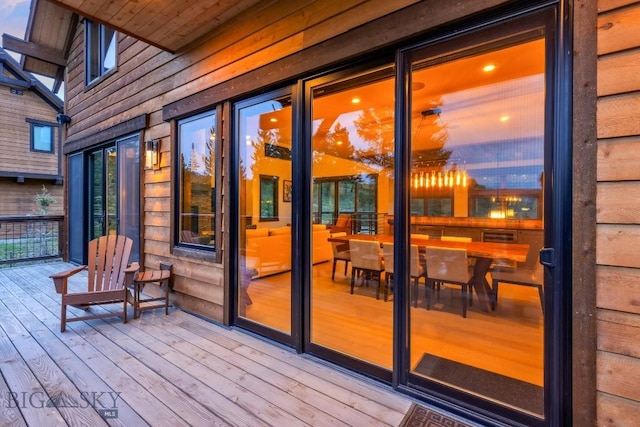 146 Outlook Trl, Big Sky, MT 59716 - view of wooden terrace