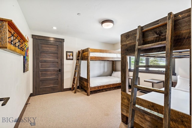 146 Outlook Trl, Big Sky, MT 59716 - bedroom featuring carpet floors and recessed lighting