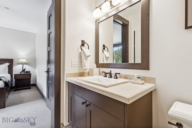 146 Outlook Trl, Big Sky, MT 59716 - bathroom with vanity and toilet
