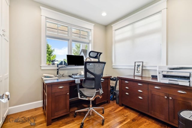 33 Oasis Trl, Bozeman, MT 59718 - office featuring light wood-style flooring and baseboards