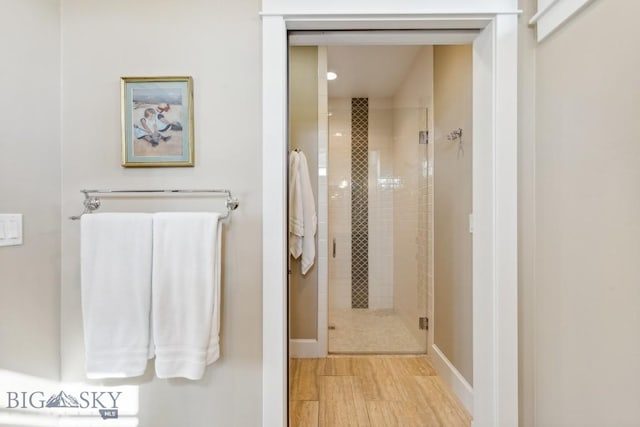 33 Oasis Trl, Bozeman, MT 59718 - bathroom featuring a stall shower and recessed lighting