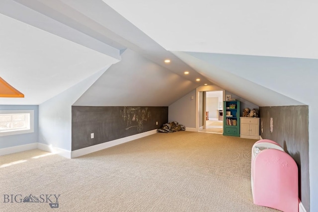 33 Oasis Trl, Bozeman, MT 59718 - bonus room featuring vaulted ceiling, carpet floors, and recessed lighting
