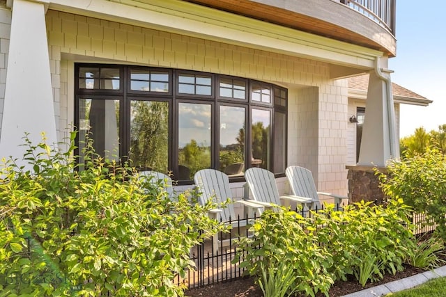 33 Oasis Trl, Bozeman, MT 59718 - doorway to property featuring a balcony