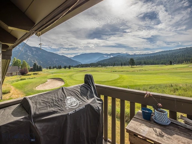 20 Yellowstone Spur Rd Unit 20A, Big Sky, MT 59716 - mountain view with a golf club