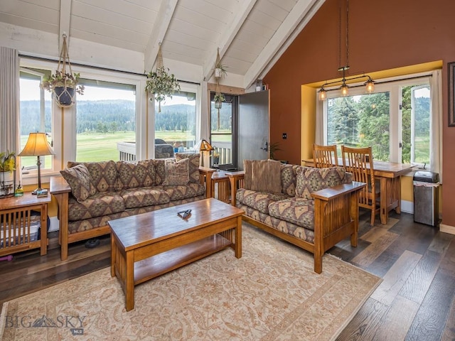 20 Yellowstone Spur Rd Unit 20A, Big Sky, MT 59716 - living room with wood finished floors, plenty of natural light, and wooden ceiling