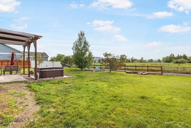 740 Linda Ln, Three Forks, MT 59752 - fenced backyard with a hot tub and a patio