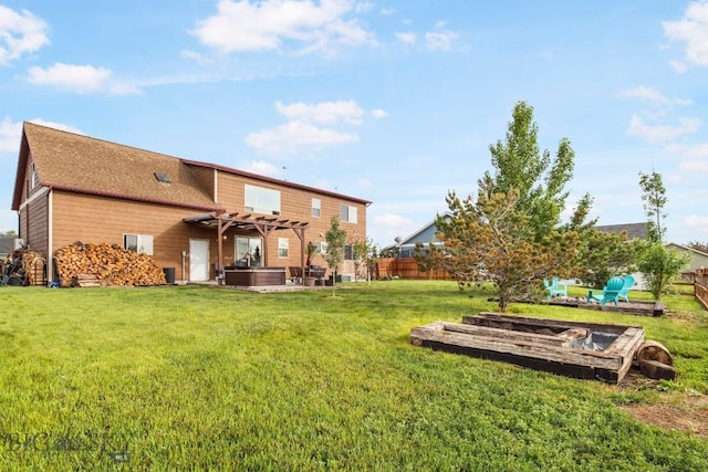 740 Linda Ln, Three Forks, MT 59752 - view of yard with a hot tub and a pergola