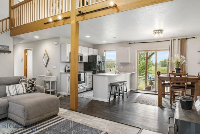 740 Linda Ln, Three Forks, MT 59752 - living room featuring wood finished floors and recessed lighting