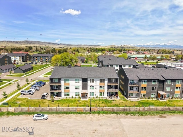 2221F Willow Unit 104, Livingston, MT 59047 - aerial view of residential area with a mountain backdrop
