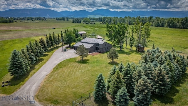 3640 Jagar Ln, Bozeman, MT 59718 - overview of rural landscape featuring a mountain backdrop