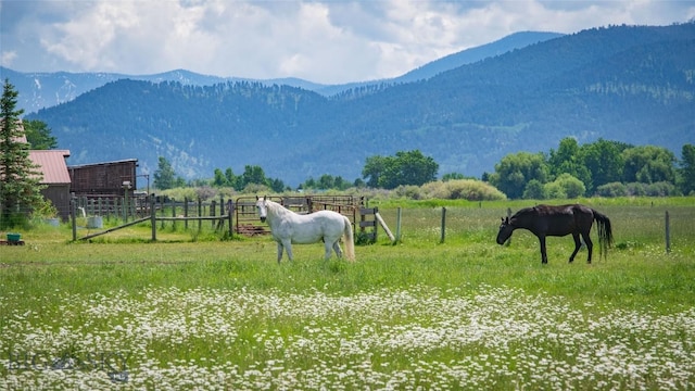 3640 Jagar Ln, Bozeman, MT 59718 - view of mountain background with rural landscape and agricultural land