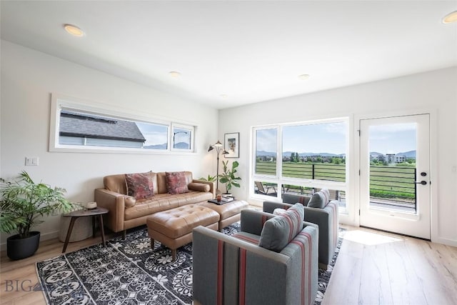 3083 S 27th Ave, Bozeman, MT 59718 - living area with light wood-style floors and recessed lighting