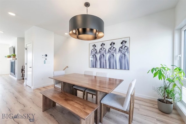 3083 S 27th Ave, Bozeman, MT 59718 - dining space featuring light wood-type flooring and recessed lighting