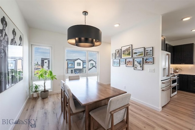 3083 S 27th Ave, Bozeman, MT 59718 - dining room with light wood-style floors and recessed lighting