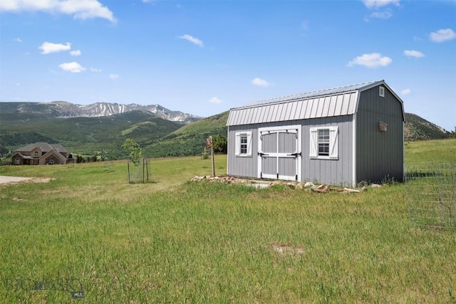 444 Highpark, Anaconda, MT 59711 - view of shed with a mountain view