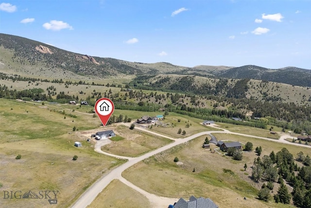 444 Highpark, Anaconda, MT 59711 - aerial view of property's location featuring rural landscape and mountains