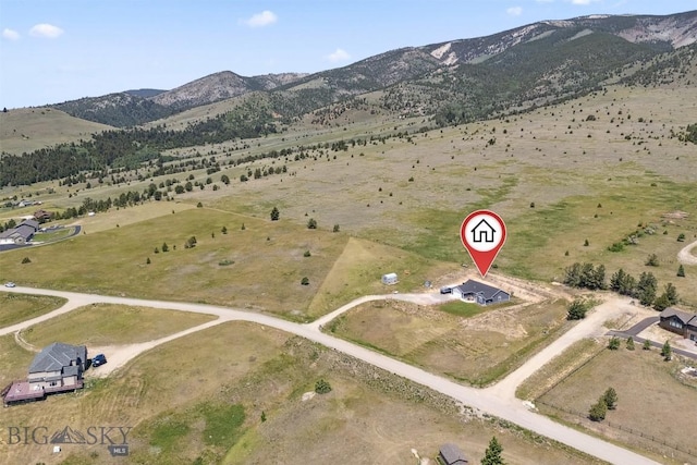 444 Highpark, Anaconda, MT 59711 - aerial view of sparsely populated area featuring a mountainous background