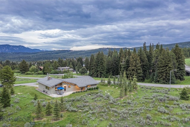 17 Chief Joseph Trl, Big Sky, MT 59716 - view of mountain backdrop featuring a heavily wooded area