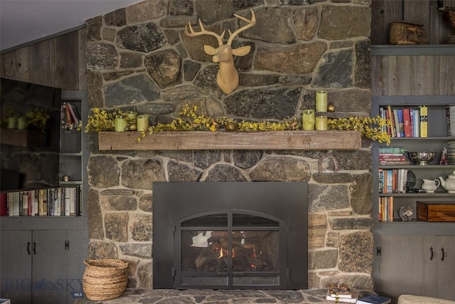 17 Chief Joseph Trl, Big Sky, MT 59716 - detailed view of a stone fireplace