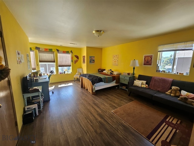 1769 W Kagy Blvd, Bozeman, MT 59715 - bedroom featuring dark wood-type flooring and multiple windows