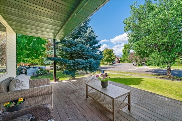 217 Lillian Way, Bozeman, MT 59718 - deck featuring a yard