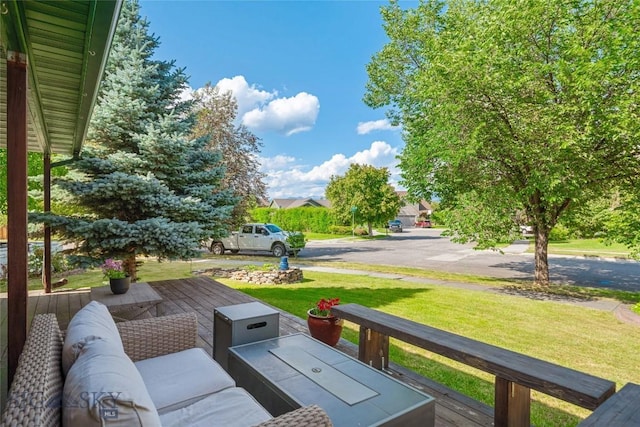 217 Lillian Way, Bozeman, MT 59718 - deck with a lawn