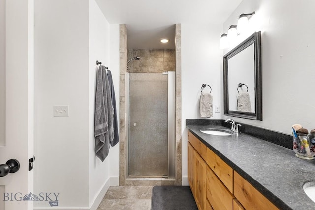 38 Red Rock, Bozeman, MT 59718 - full bath featuring a stall shower and double vanity