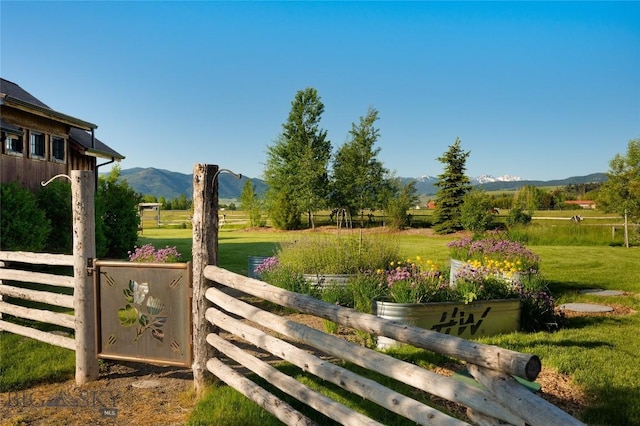 1400 Cottontail Rd, Gallatin Gateway, MT 59730 - view of yard with a mountain view and a rural view