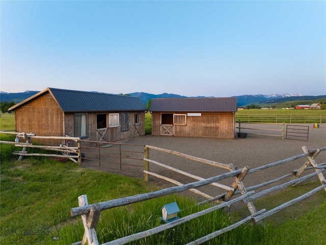 1400 Cottontail Rd, Gallatin Gateway, MT 59730 - stable featuring a mountain view