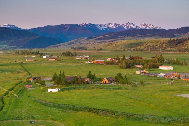 1400 Cottontail Rd, Gallatin Gateway, MT 59730 - view of mountain backdrop with rural landscape and a pastoral area