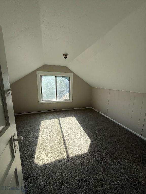 1717 Lowell, Butte, MT 59701 - bonus room featuring carpet and vaulted ceiling