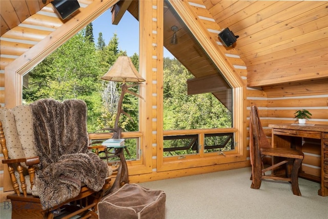 11540 Taiga Trl, Bozeman, MT 59715 - sunroom featuring healthy amount of natural light and vaulted ceiling