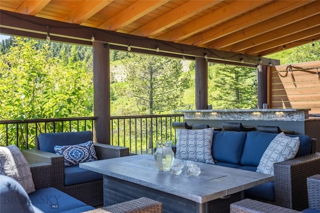 11540 Taiga Trl, Bozeman, MT 59715 - deck featuring outdoor lounge area