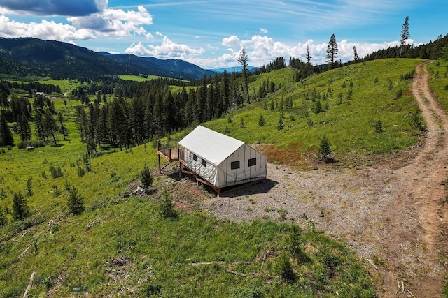 11540 Taiga Trl, Bozeman, MT 59715 - aerial view of property and surrounding area with a mountain backdrop