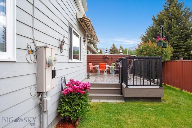1406 Gilman Ave, Butte, MT 59701 - view of wooden terrace