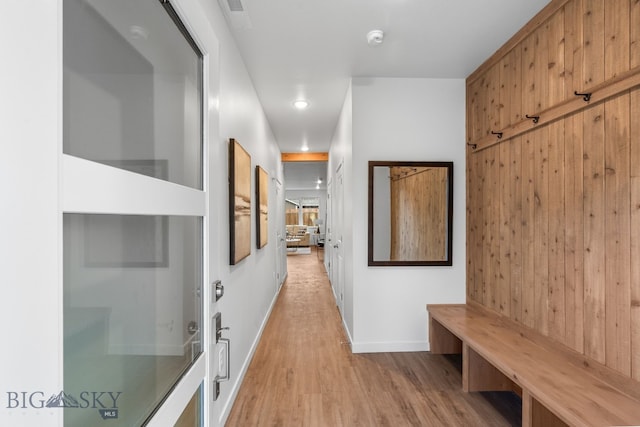 402 W Manhattan Ave Unit B, Manhattan, MT 59741 - mudroom with wood finished floors and recessed lighting
