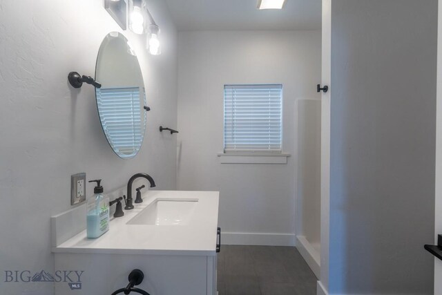 416 N 3rd St, Livingston, MT 59047 - bathroom featuring a shower and tile patterned floors