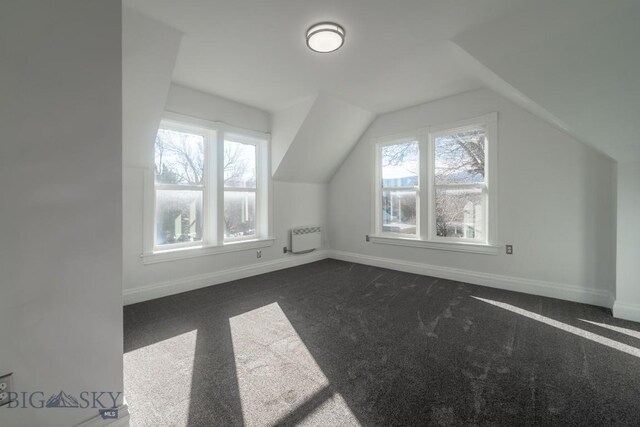 416 N 3rd St, Livingston, MT 59047 - bonus room featuring plenty of natural light, dark colored carpet, and lofted ceiling