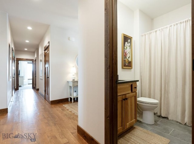 243 Tinkers Ln, Bozeman, MT 59718 - hallway featuring recessed lighting and baseboards