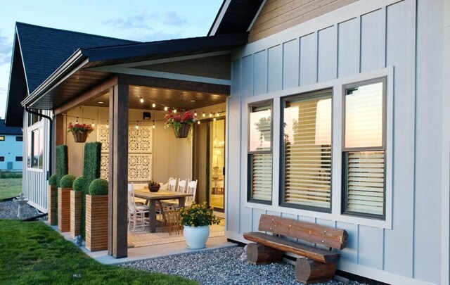 243 Tinkers Ln, Bozeman, MT 59718 - view of side of property with board and batten siding and roof with shingles