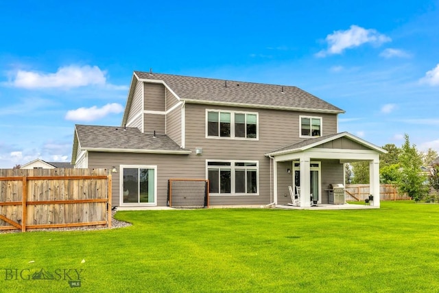 1484 Stewart Loop, Bozeman, MT 59718 - back of property featuring a patio and roof with shingles