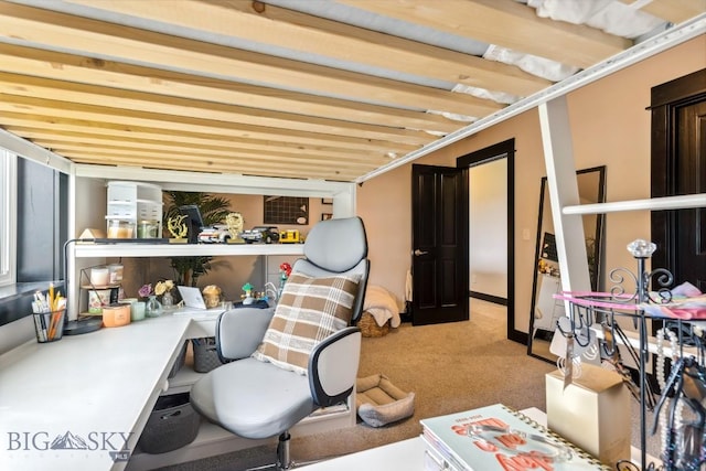 1484 Stewart Loop, Bozeman, MT 59718 - basement featuring carpet and an office area