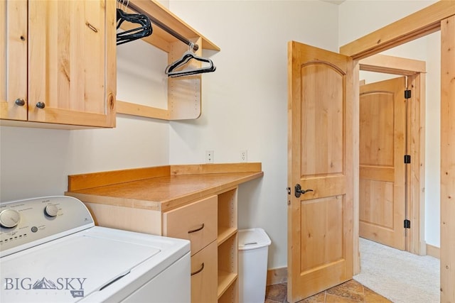 99 Pheasant Tail Ln Unit 1, Big Sky, MT 59716 - washroom with washer / clothes dryer and cabinet space