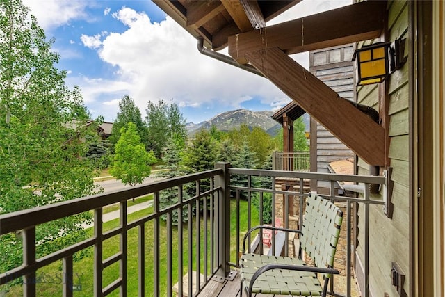 99 Pheasant Tail Ln Unit 1, Big Sky, MT 59716 - balcony with a mountain view