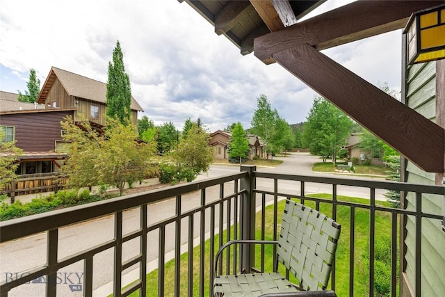99 Pheasant Tail Ln Unit 1, Big Sky, MT 59716 - balcony with a residential view